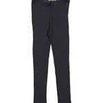 Sorte leggings til børn i merinould