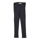 Leg, Uld Rib Leggings - Night