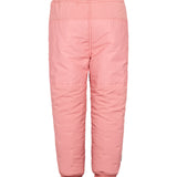lyserøde termobukser med ribkant og refleksmærke