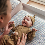 Changing Cushion Cover, Puslepude betræk - Floral Stripe