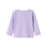 Lilla ribstrikket cardigan til børn 