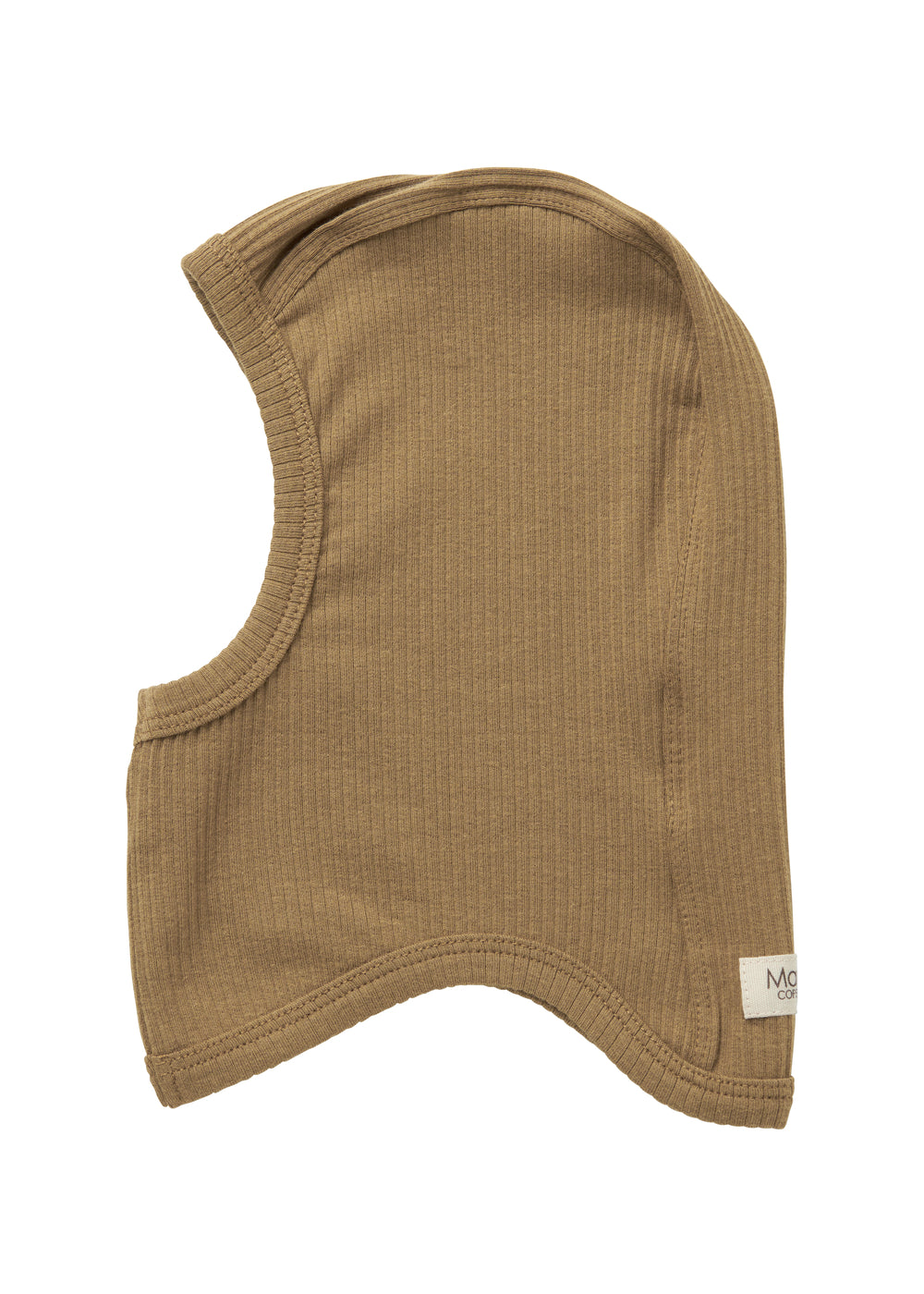 Ribstrikket brun elefanthue til børn