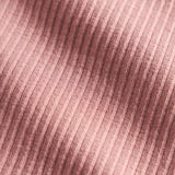 Lyserød ribstrikket hue til børn