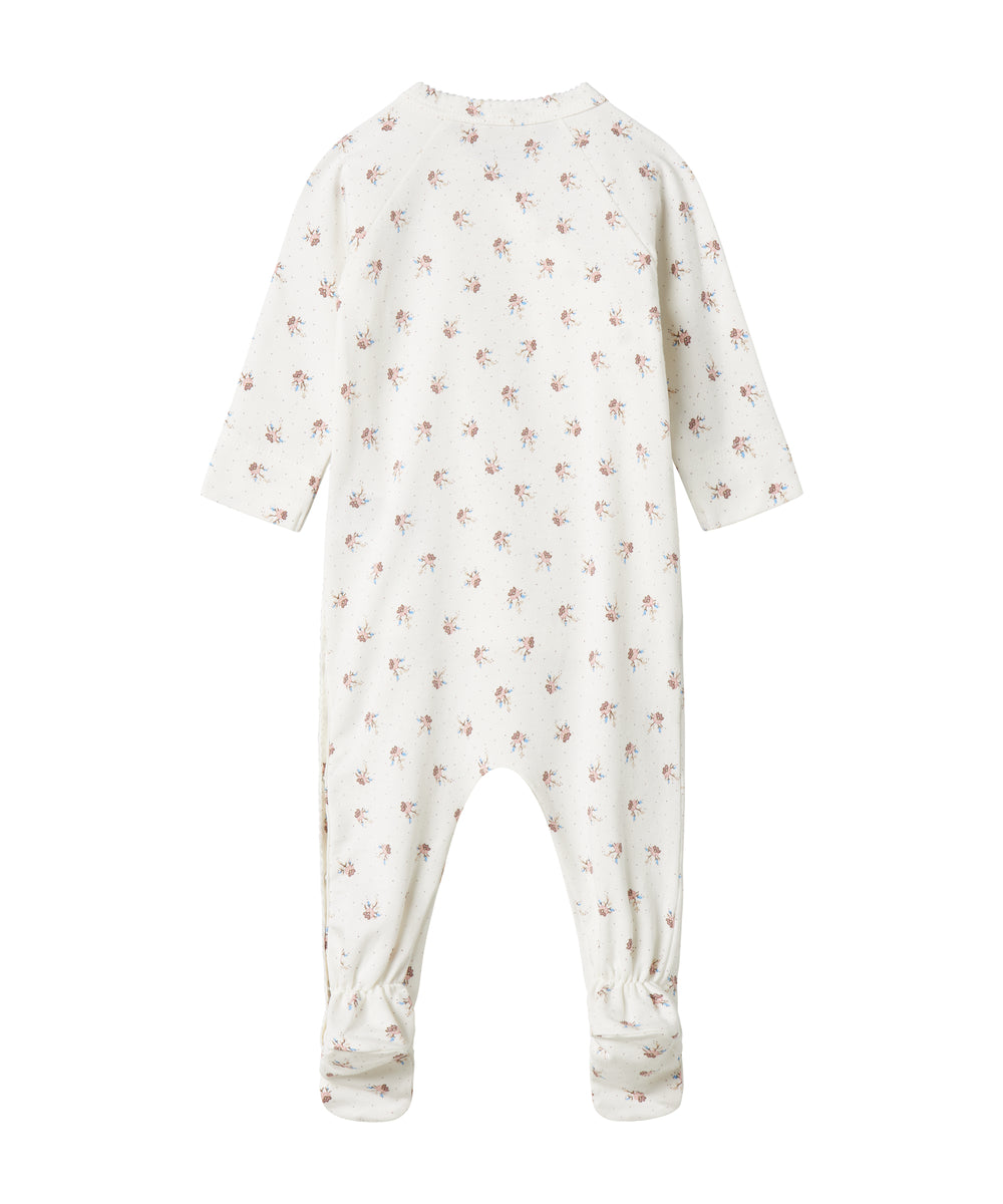 Baby heldragt med fuglmønster