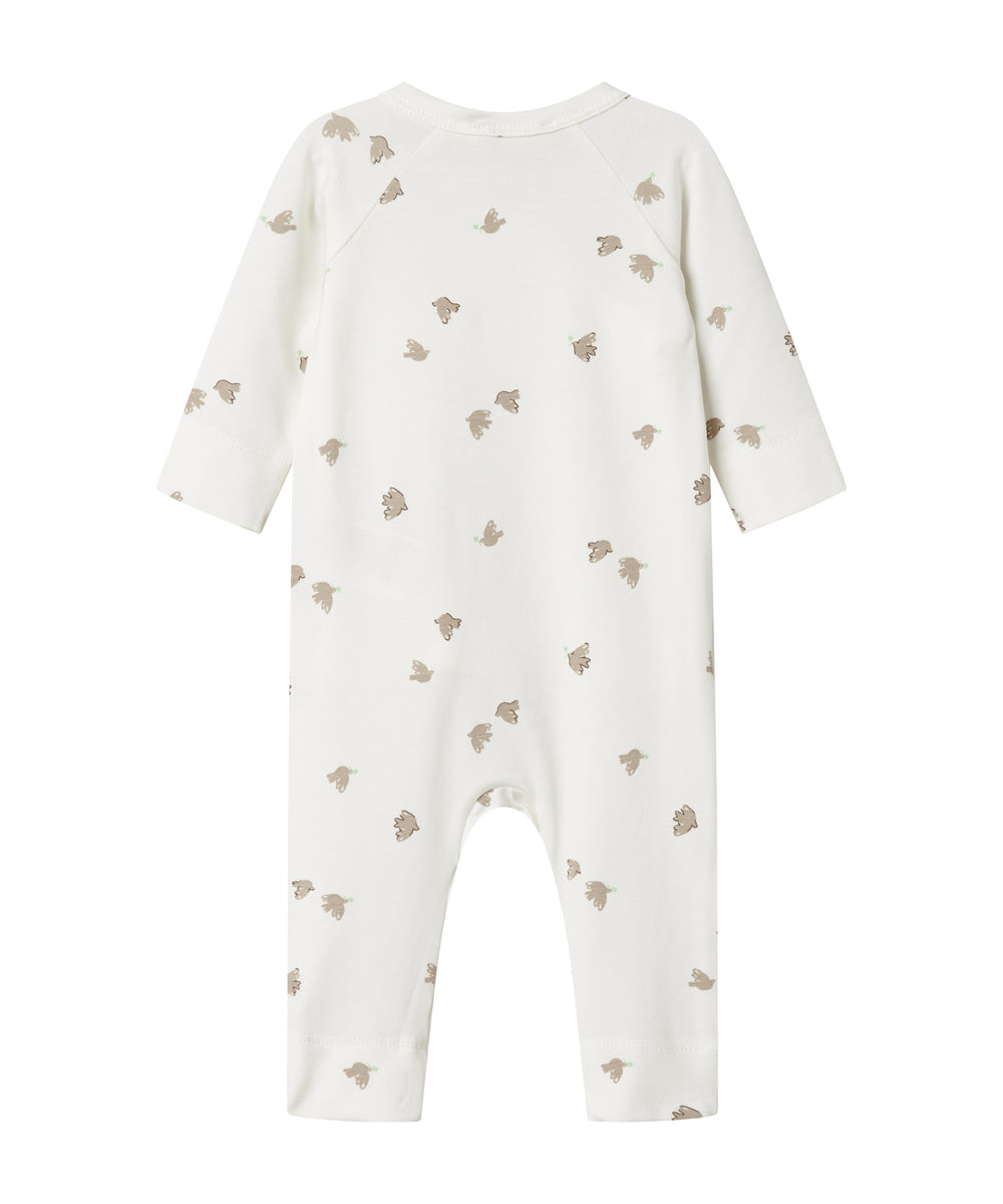 Baby heldragt med fuglmønster