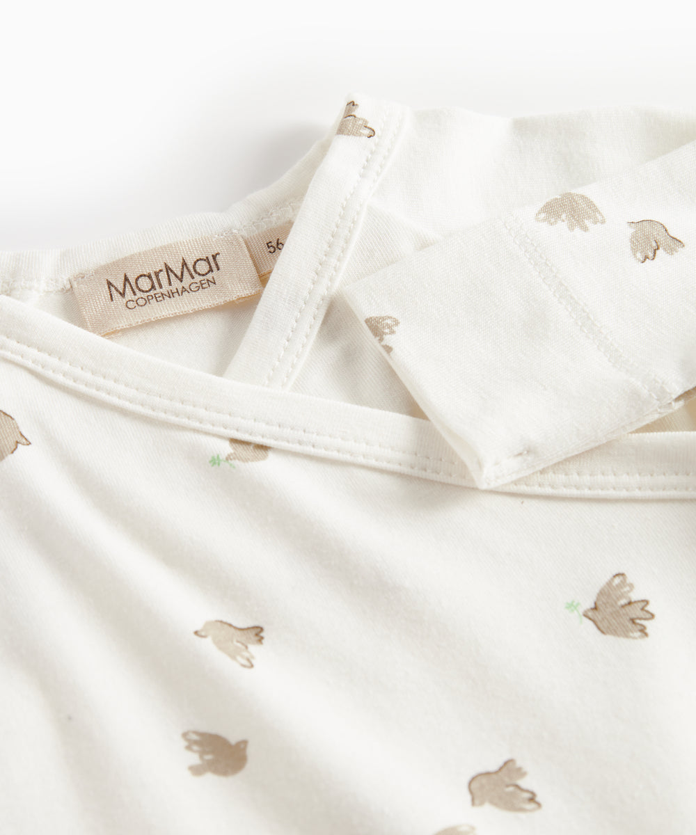 Baby heldragt med fuglmønster