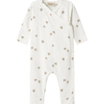 Baby heldragt med fuglmønster