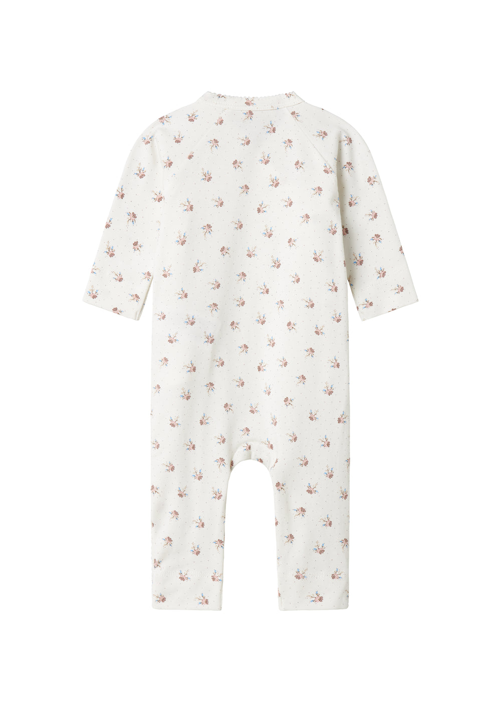 Baby heldragt med blomstermønster