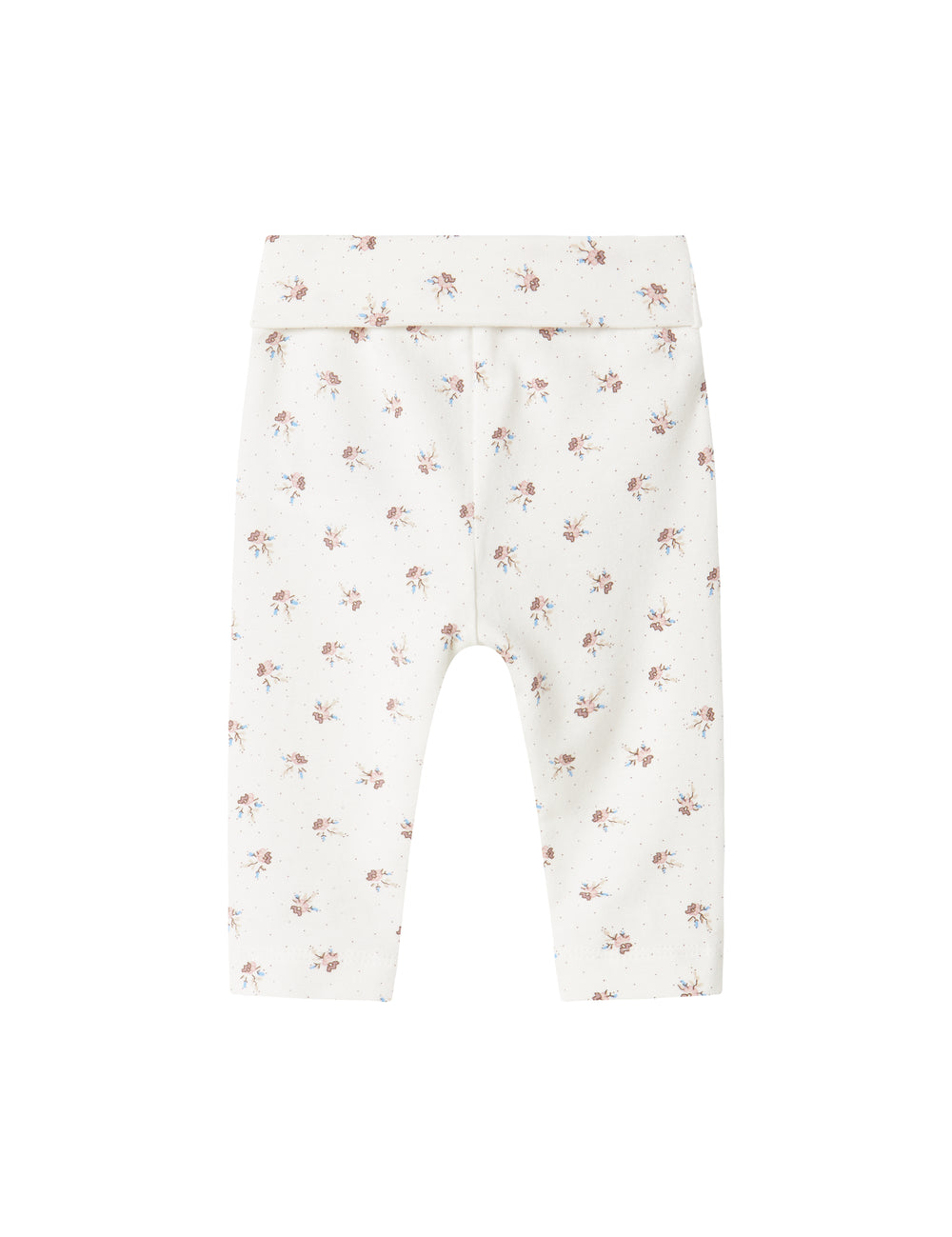 Bløde babybukser med blomstermønster