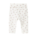 Bløde babybukser med blomstermønster