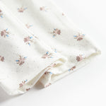 Bløde babybukser med blomstermønster