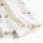 Bløde babybukser med fuglmønster