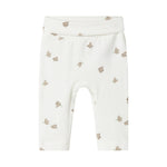 Bløde babybukser med fuglmønster