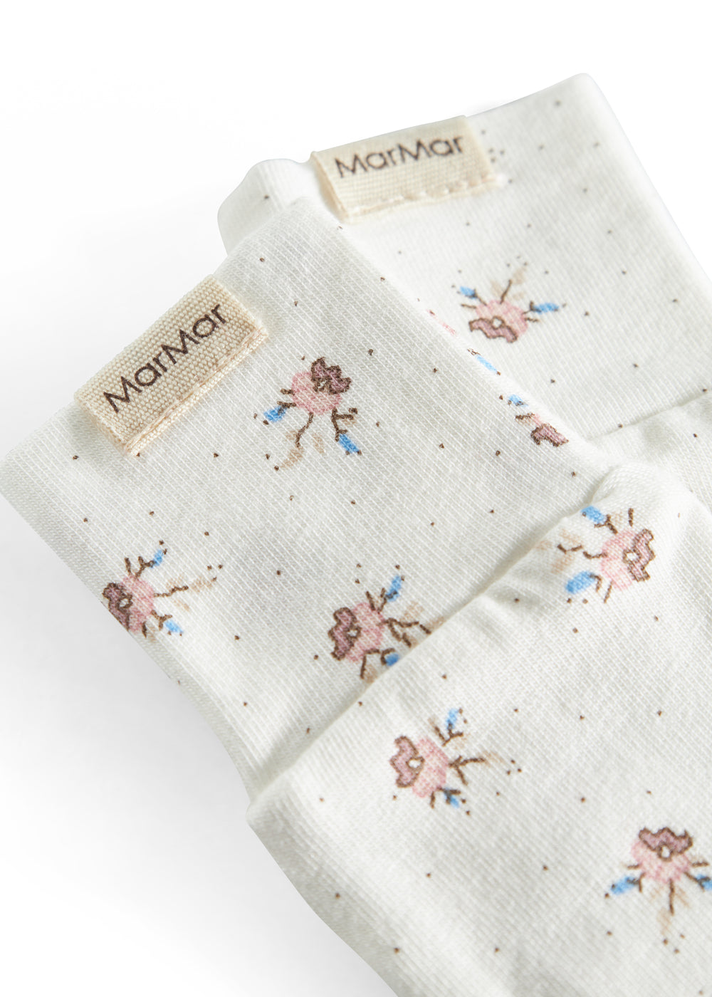 Bløde babyluffer med sødt blomstermønster