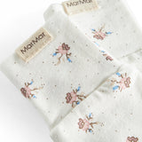 Bløde babyluffer med sødt blomstermønster