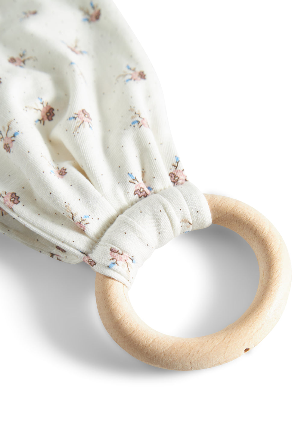 Bidering med blødt stof og mønsterprint