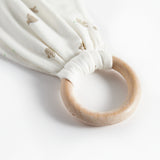 Bidering med blødt stof og mønster