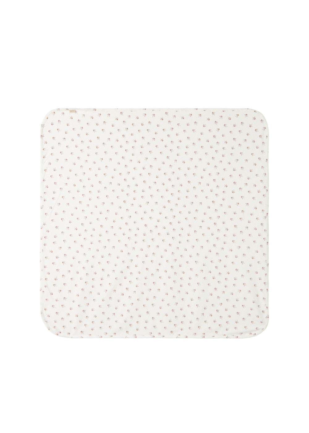 babytæppe med blomstermønster