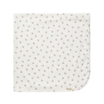 babytæppe med blomstermønster