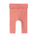 Rød og hvid stribede bukser til baby
