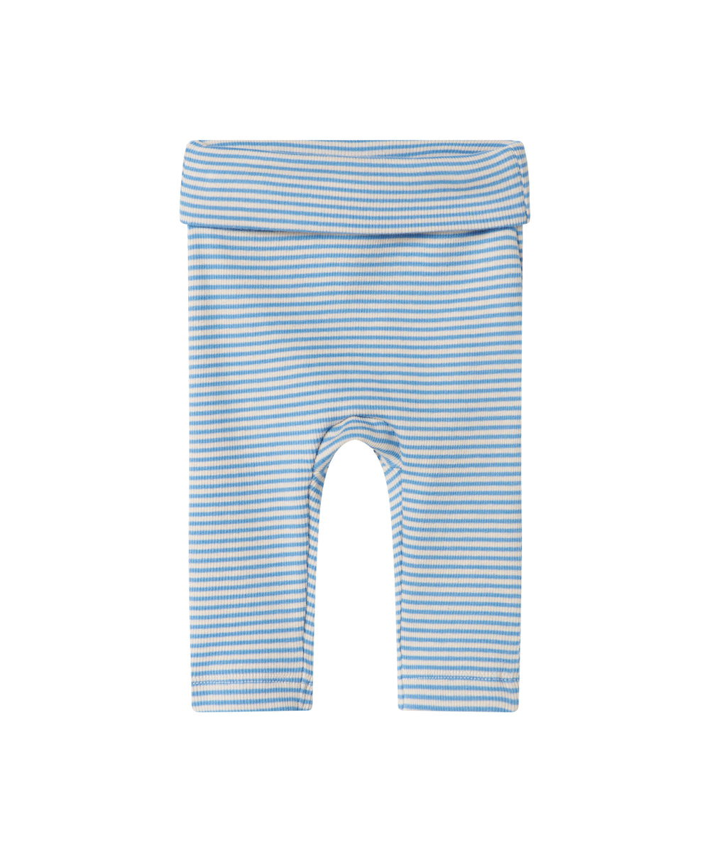 Blå og hvid stribede bukser til baby