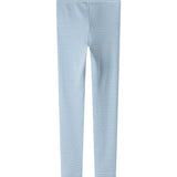 Blå- og hvidstribede leggings til børn