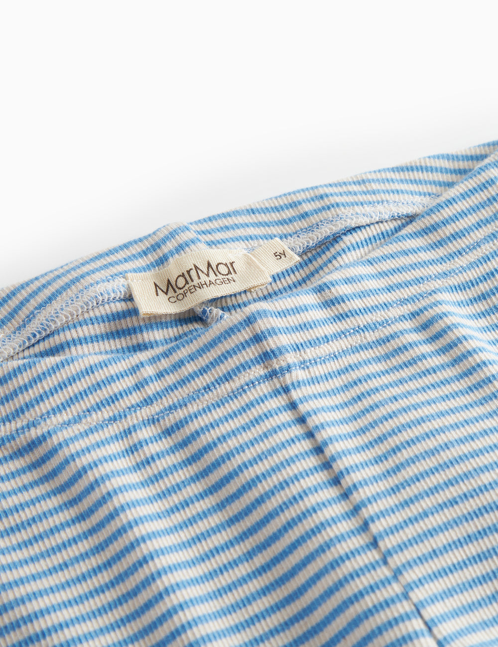 Blå- og hvidstribede leggings til børn