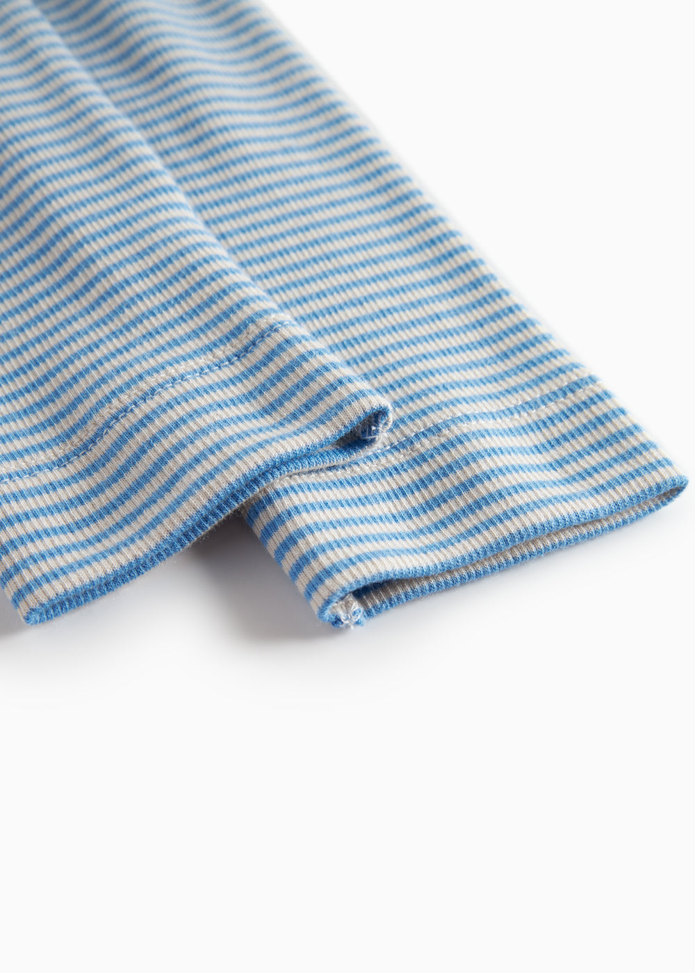 Blå- og hvidstribede leggings til børn