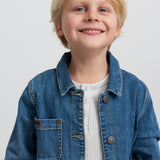 Jona, Cowboy Denim Jakke - Mid Indigo