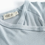 Tuti Wrap LS, Bluse - Blue Stone