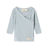 Tuti Wrap LS, Bluse - Blue Stone