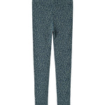 Grøn leopardmønstret leggings til børn