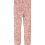 Lyserøde leopardmønstret leggings til børn