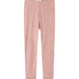 Lyserøde leopardmønstret leggings til børn