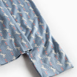 Blå leggings til børn med enhjørningemønster