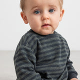 Tammas B, Bluse - Forest Stripe Mel.