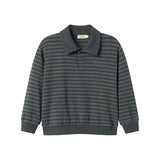 Thanos Polo, Bluse - Forest Stripe Mel.