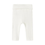 Hvide pointelle bukser til baby