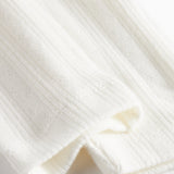 Hvide pointelle bukser til baby