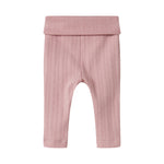 Rosa pointelle bukser til baby