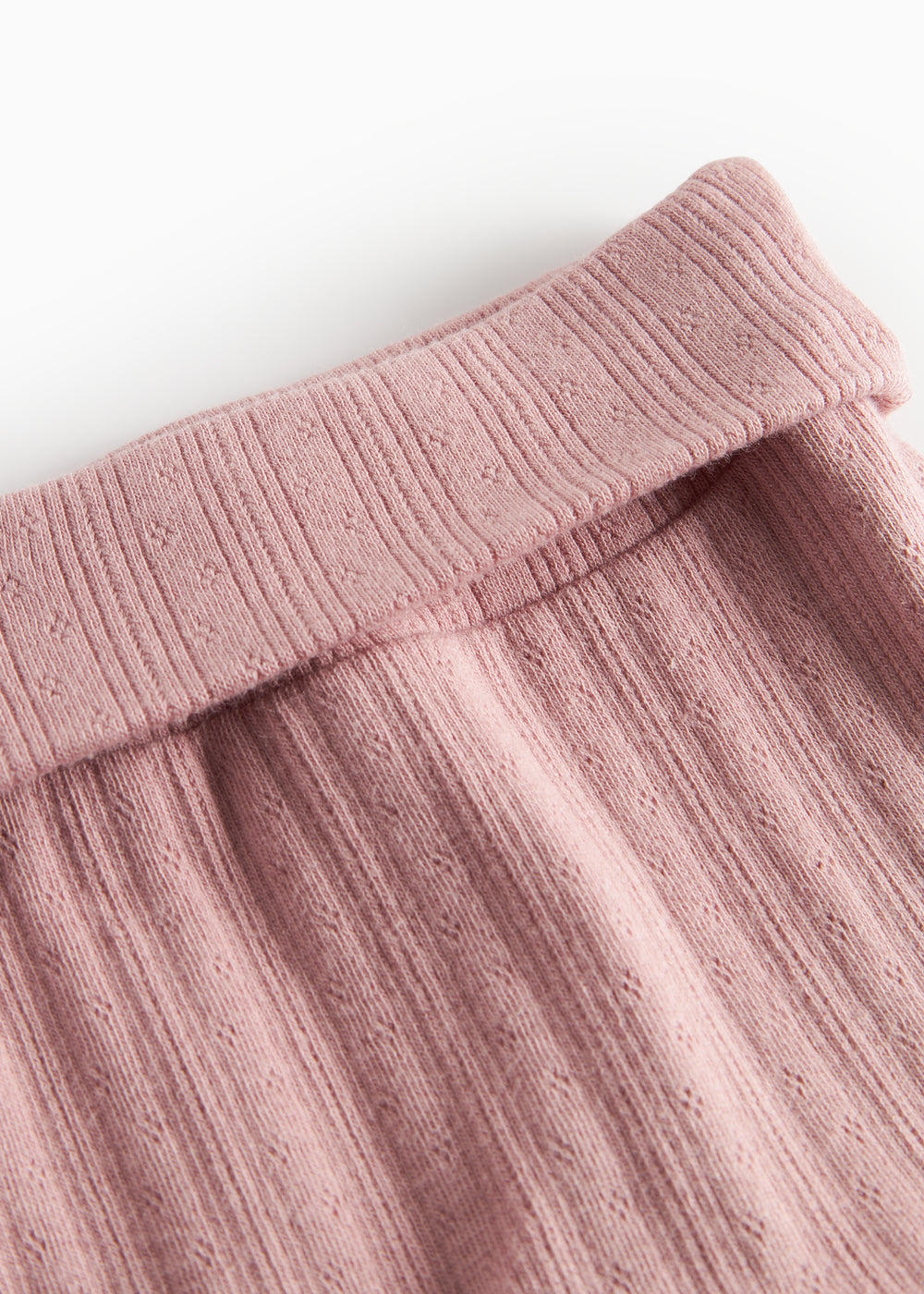 Rosa pointelle bukser til baby