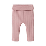 Rosa pointelle bukser til baby