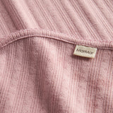 Rosa pointelle babytæppe