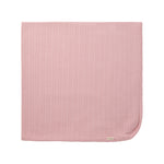 Rosa pointelle babytæppe