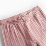 Rosa pointelle nattøjbukser