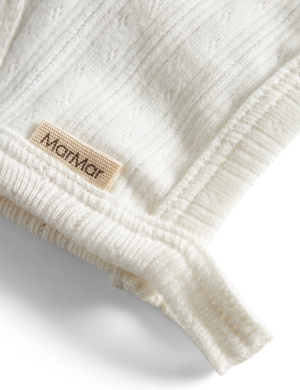 Rosa pointelle hatt til baby