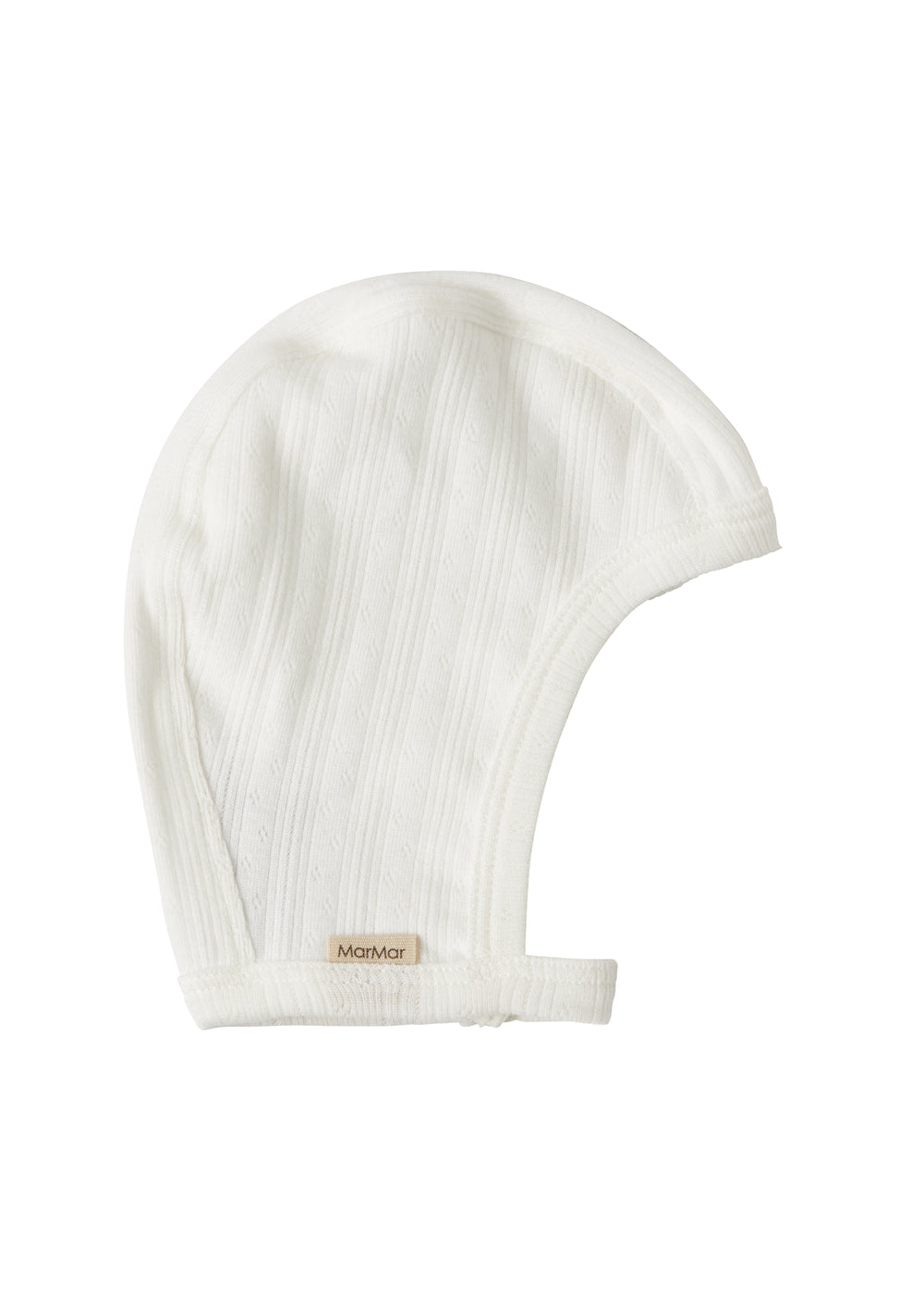 Rosa pointelle hjelm til baby