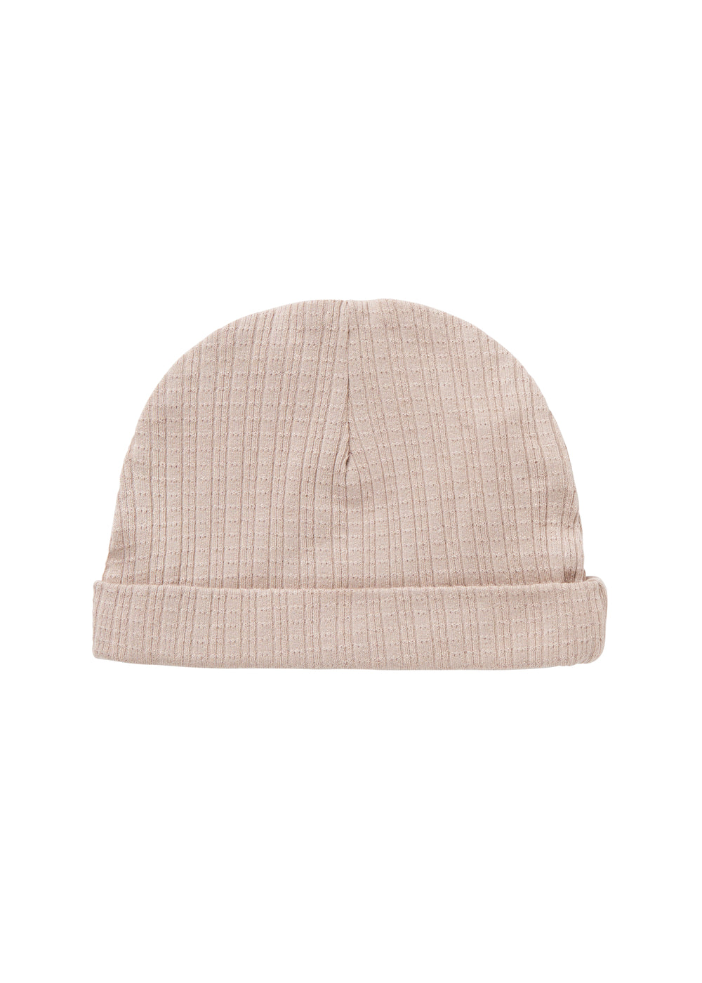 Beige pointelle hue til baby