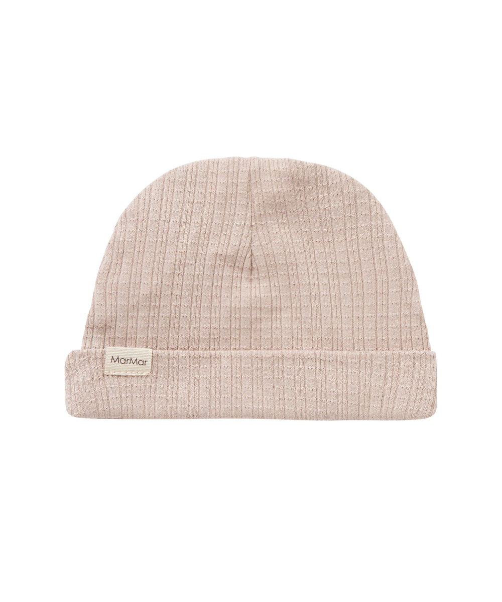 Beige pointelle hue til baby