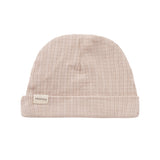 Beige pointelle hue til baby